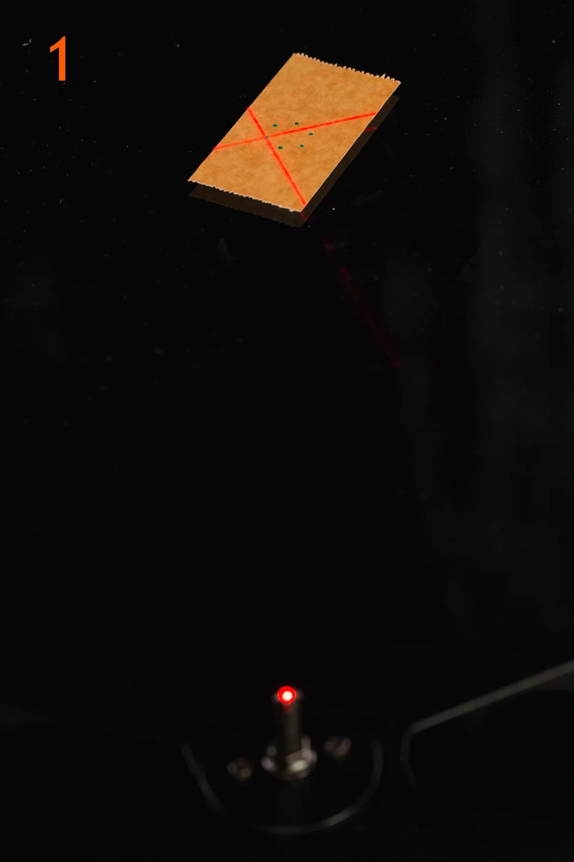 4.5. Laser di centraggio (Test del punto)
