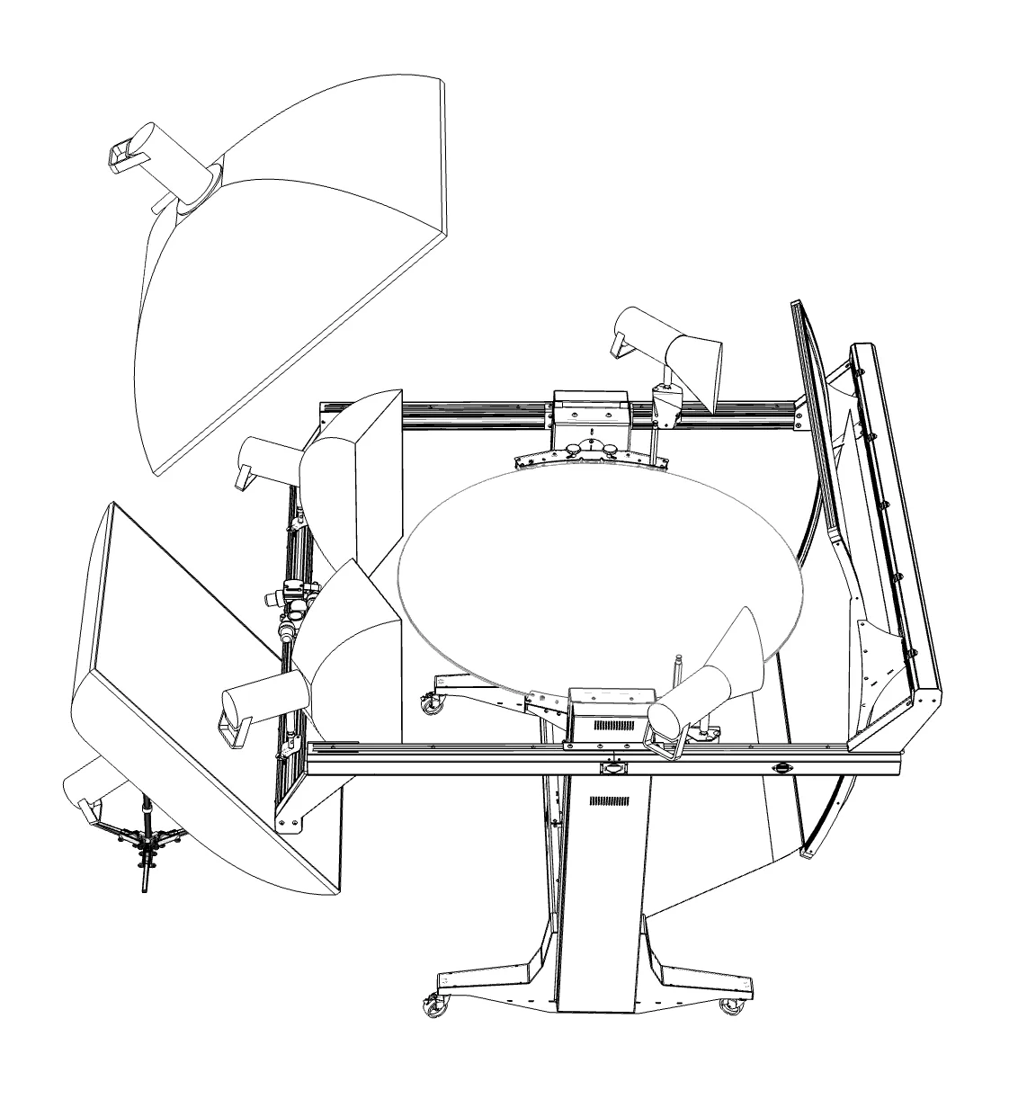 FRAME with all six lights - 3D overview